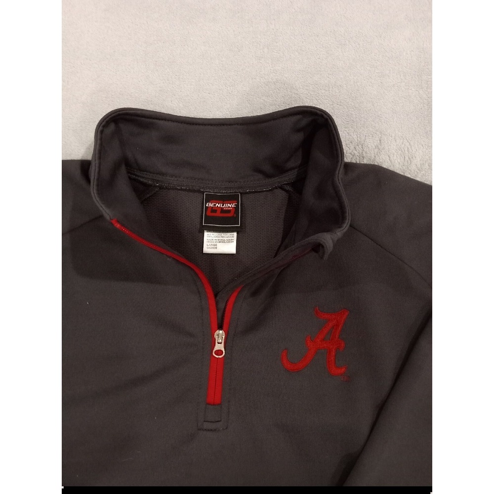 Mens Genuine Stuff‎ Alabama Crimson Tide 1/4 Zip Pullover Sweater Large